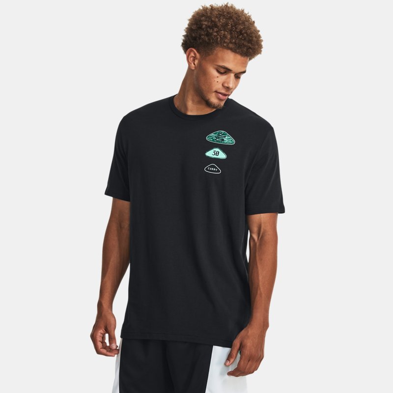 Under Armour Men's Curry Championship Short Sleeve Black / Neo Turquoise / Neo Turquoise XXL